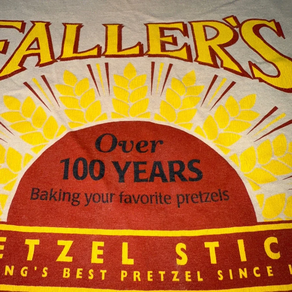 Fallers Pretzel‎ Sticks T Shirt Reading PA Over 100 Years Bayside XL